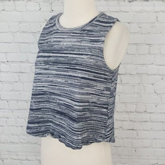 MADEWELL Space Dye Tank Top Blue White Shirt S - Picture 1 of 6